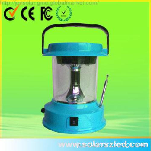 solar lamp with radio for outdoor activities